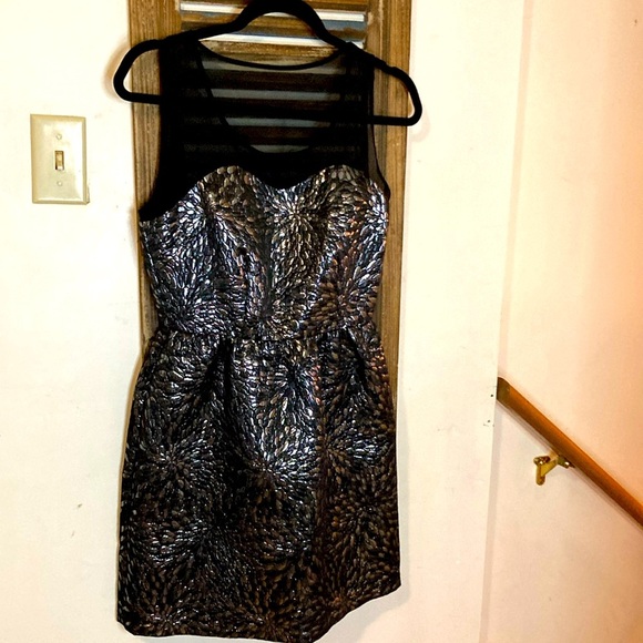 Elle Dresses & Skirts - Elle Evening Dress size 2 blackk and silver